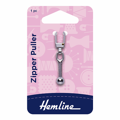 H164.04 Zipper Puller: Ball: Silver 